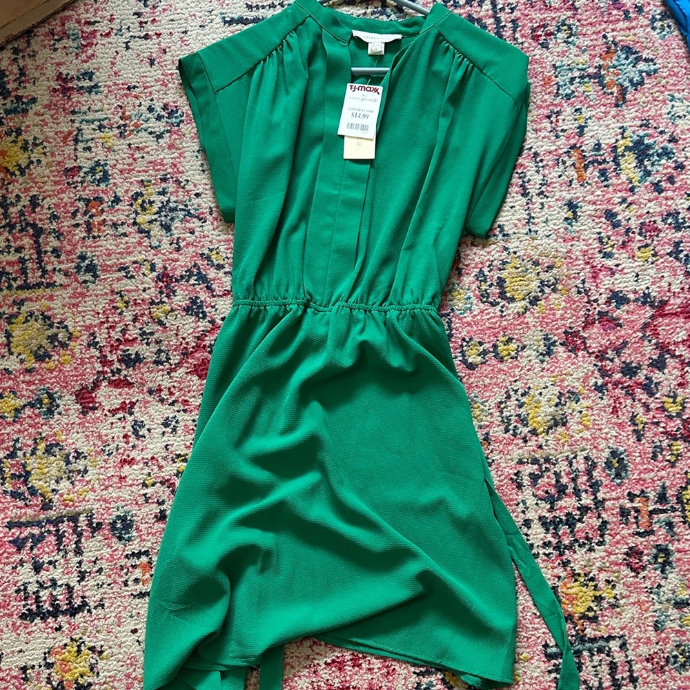 Emerald Short Sleeve Elastic-Waist Mini Dress by Target